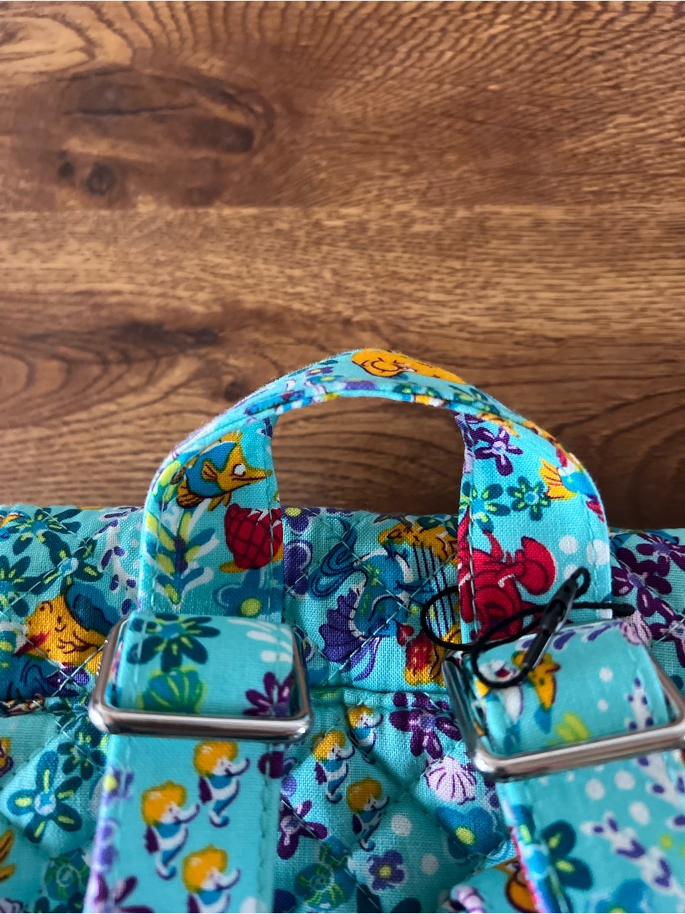 NWT Disney Vera Bradley Ariel Floral Ditsy Mini Backpack The Little Mermaid - Picture 8 of 12